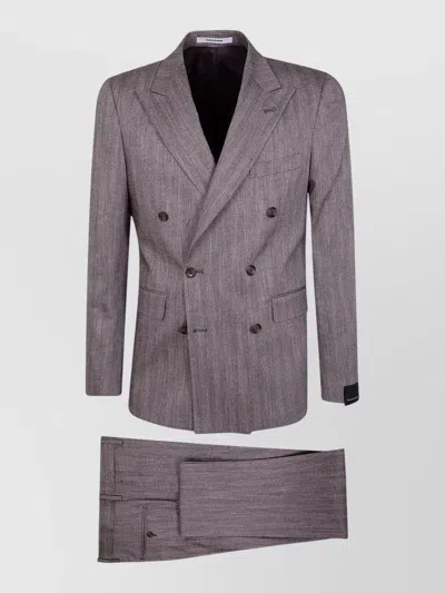 Tagliatore Bruce Mens Double Breasted Suit Jacket In Pink