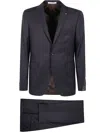 Tagliatore Wool Suit In Black