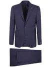 Tagliatore Wool Suit In Blue