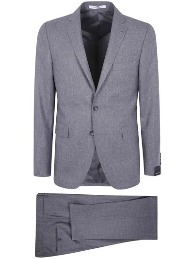 Tagliatore Wool Suit In Gray