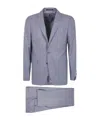 Tagliatore Single-breasted Wool Blazer In Blue
