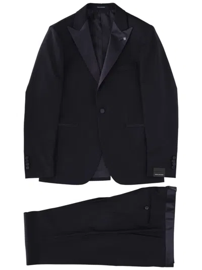 Tagliatore Bruce Tuxedo Suit In Black
