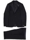 Tagliatore Single-breasted Suit In Burgundy