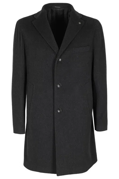 TAGLIATORE BRUCE UNLINED MEDIUM ANTRHACITE COAT