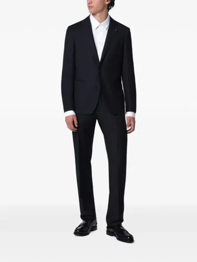 Tagliatore Bruce Virgin Wool Suit In Blue