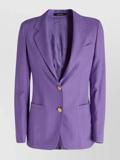 TAGLIATORE BUTTON DETAILED VISCOSE JACKET