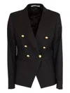 Tagliatore Button Double-breasted Suit In Black