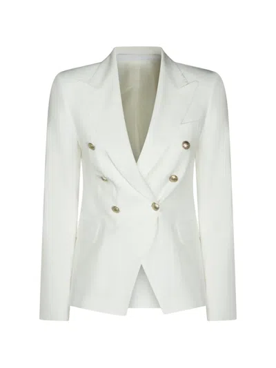 TAGLIATORE BUTTON DOUBLE-BREASTED BLAZER