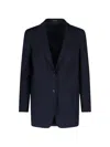 Tagliatore Button-fastening Blazer In Blue