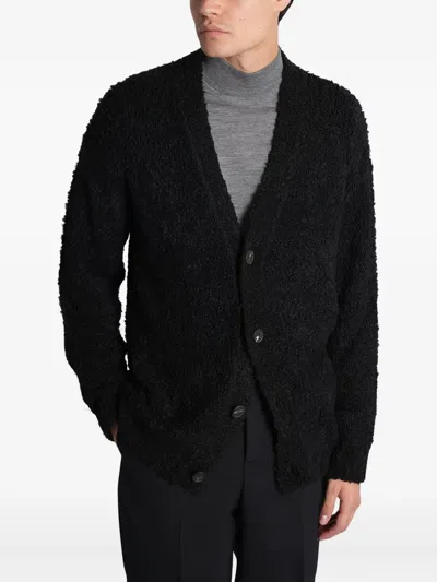 Tagliatore Button-fastening Cardigan In Black
