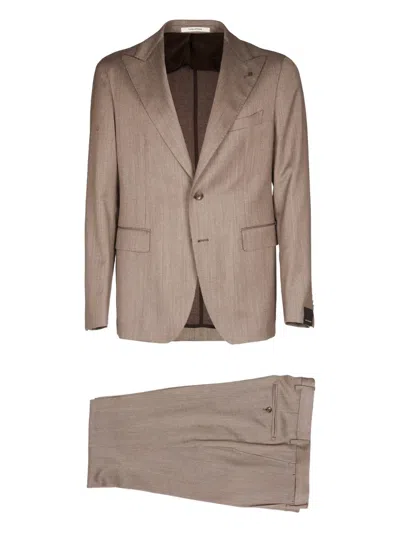 TAGLIATORE BUTTON-FASTENING SUIT