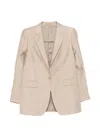 Tagliatore Button Front Jacket In Neutral
