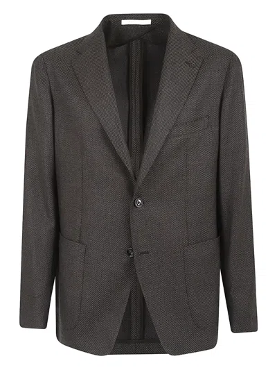 Tagliatore Button Jacket In Brown