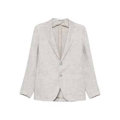 Tagliatore Holland Single-breasted Blazer In Neutral