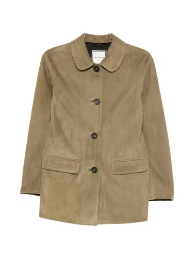 Tagliatore Button Pocket Jacket In Green