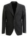 Tagliatore Button Single-breasted Jacket In Black