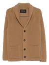 Tagliatore Button-up Cardigan In Brown