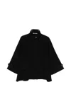 Tagliatore Button-cuff Flared Jacket In Black
