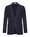 Tagliatore Buttoned Blazer In Blue