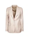 Tagliatore Buttoned Blazer In Pink