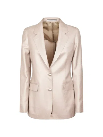 Tagliatore Buttoned Blazer In Pink