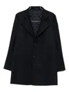 Tagliatore Buttoned Coat In Black