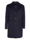 Tagliatore Buttoned Coat In Purple