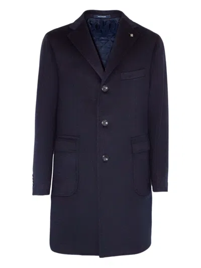 Tagliatore Buttoned Coat In Purple