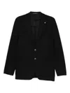 Tagliatore Buttoned Jacket In Black