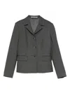 Tagliatore Tailored Gray Jacket With Notched Collar In Multi
