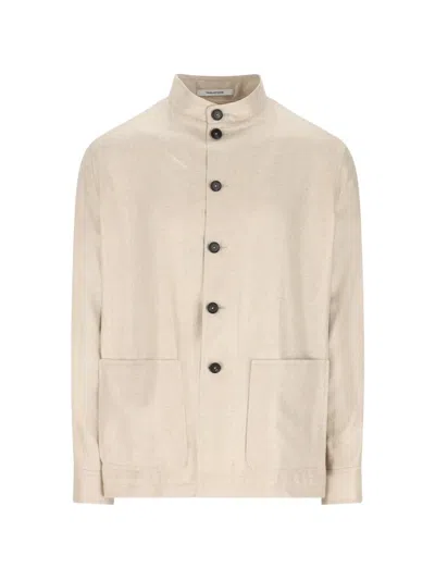 Tagliatore Klein Button-up Jacket In Neutral