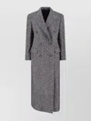 Tagliatore Buttoned Longline Jacket Notched Lapels In Gray