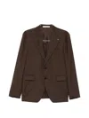 Tagliatore Buttoned Suit In Brown
