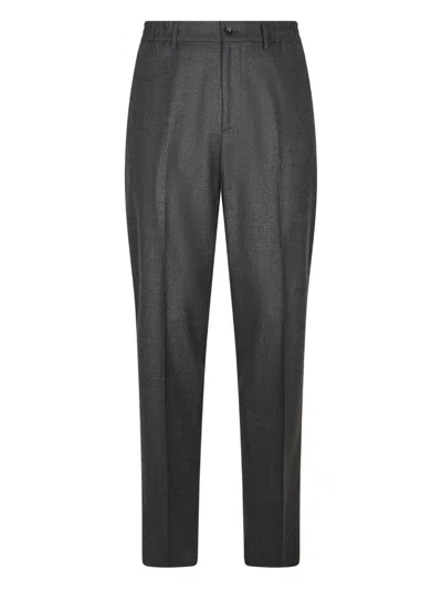 Tagliatore Buttoned Trousers In Gray