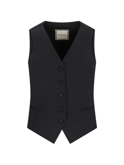 Tagliatore Buttoned Waistcoat In Black