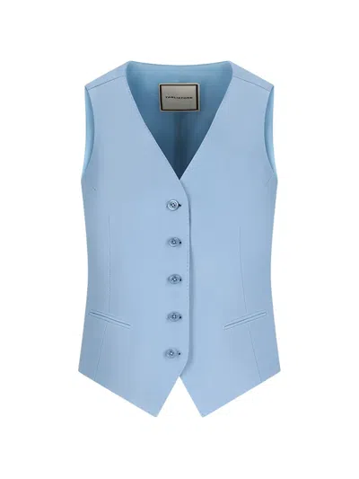 Tagliatore Buttoned Waistcoat In Blue
