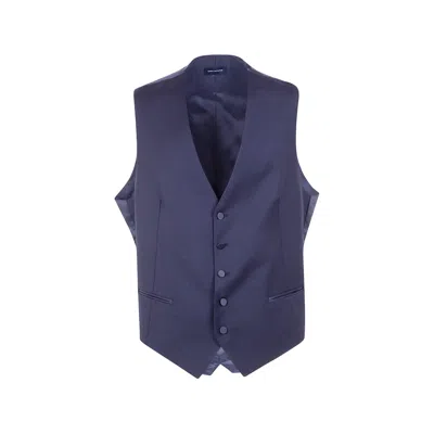 Tagliatore Button-fastening Waistcoat In Blue