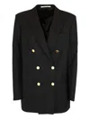 Tagliatore Buttons Double-breasted Blazer In Black