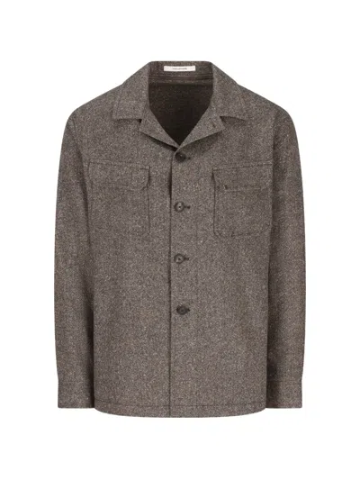 Tagliatore Button-up Patch-pocket Jacket In Animal Print