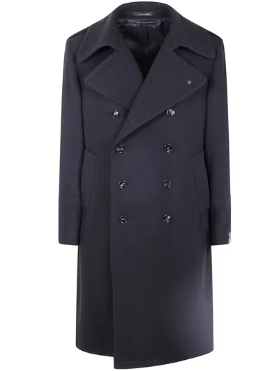 Tagliatore "c-aviator" Men`s Coat In Purple