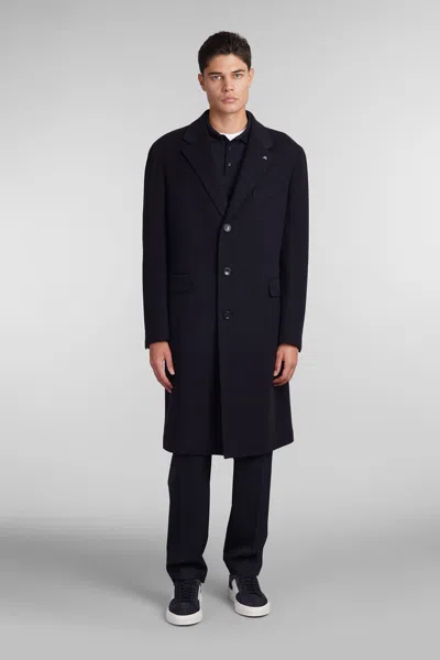 Tagliatore C Ld13b Coat In Blue Wool