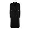 Tagliatore Double-breasted Cashmere Coat In Black