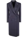 Tagliatore Tailored Double-breasted Coat Notched Lapels In Blue