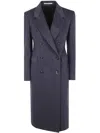 Tagliatore Tailored Double-breasted Coat Notched Lapels In Blue