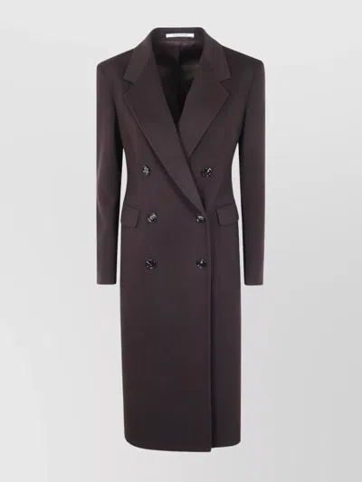 TAGLIATORE "C-MERYL" DOUBLE-BREASTED COAT FLAP POCKETS
