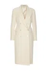 Tagliatore Meryl Double Breast Teddy Coat In White
