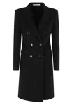 Tagliatore Long-sleeved Coat In Nero