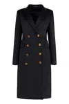 TAGLIATORE C-XENA DOUBLE-BREASTED VIRGIN WOOL COAT