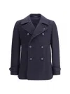 Tagliatore Caban Coat In Blue