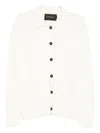 Tagliatore Cable-knit Cardigan In White